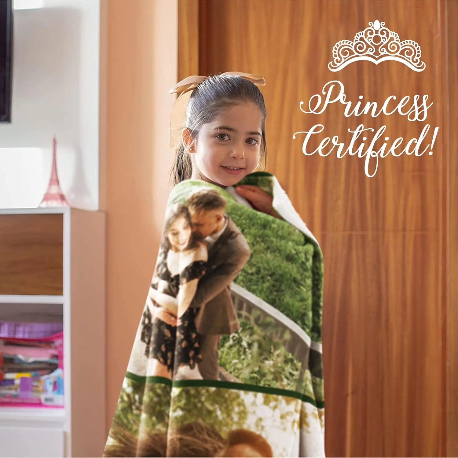 Ships Next Day, Custom Blanket with Picture - Printed in USA, Personalized Photo Blanket (Fleece  50x60)