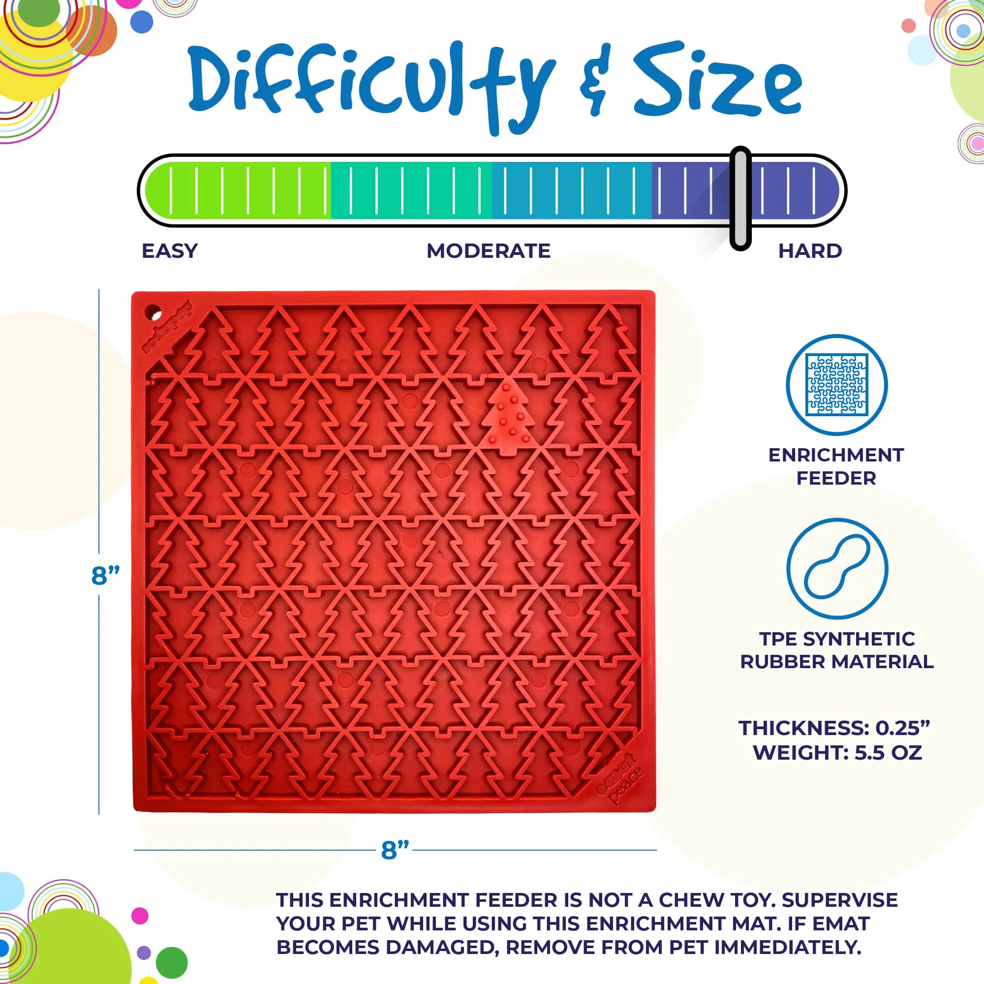 Sodapup Enrichment Lick Mat - Tree Design