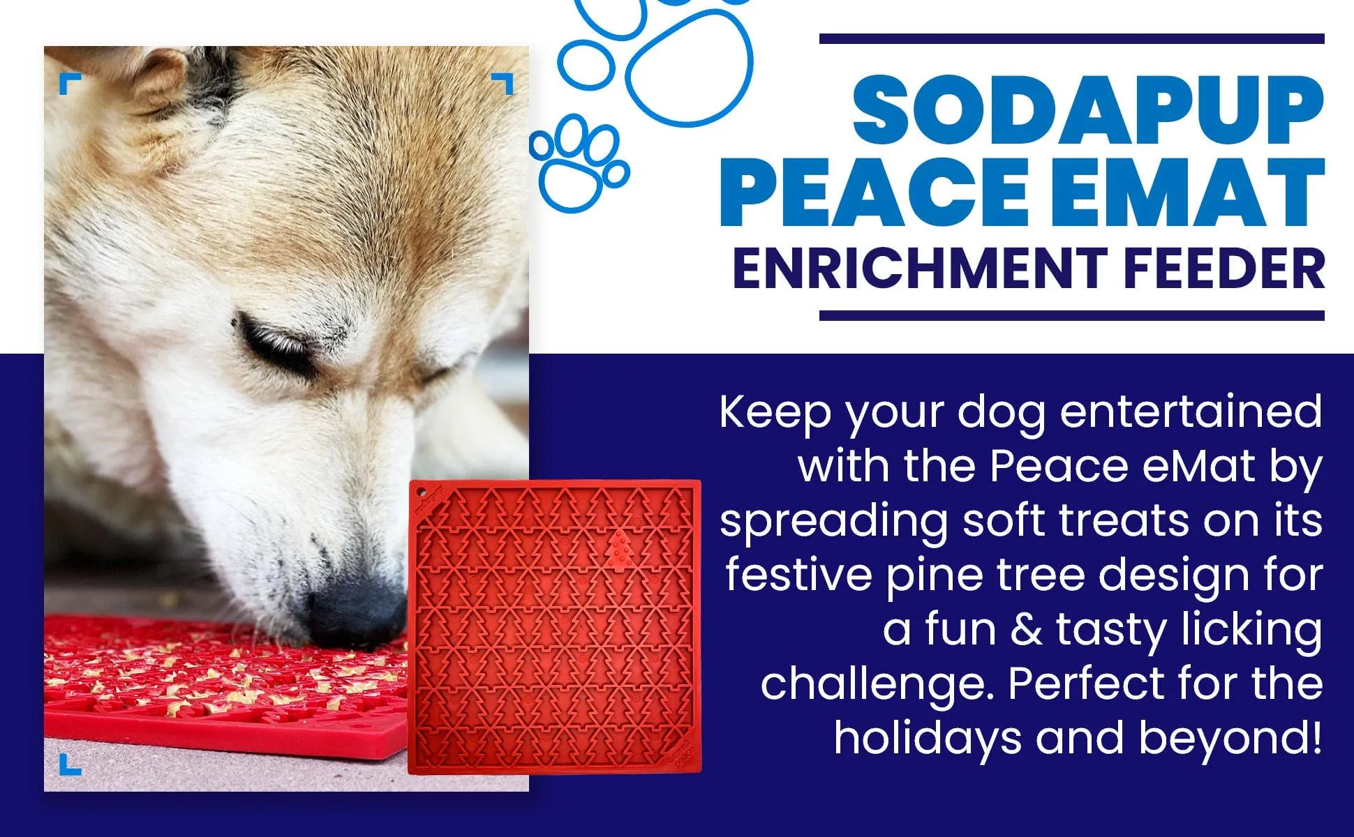 Sodapup Enrichment Lick Mat - Tree Design