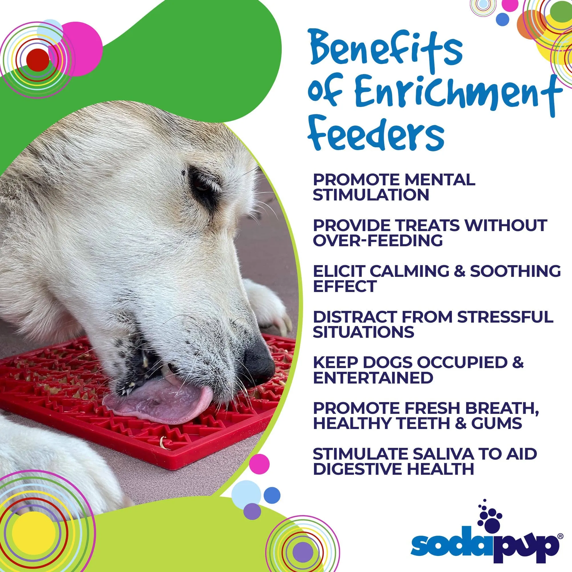 Sodapup Enrichment Lick Mat - Tree Design