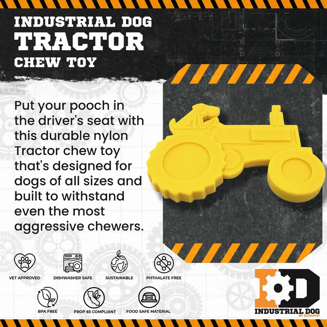 Sodapup ID Tractor Ultra Durable Nylon Dog Chew Toy