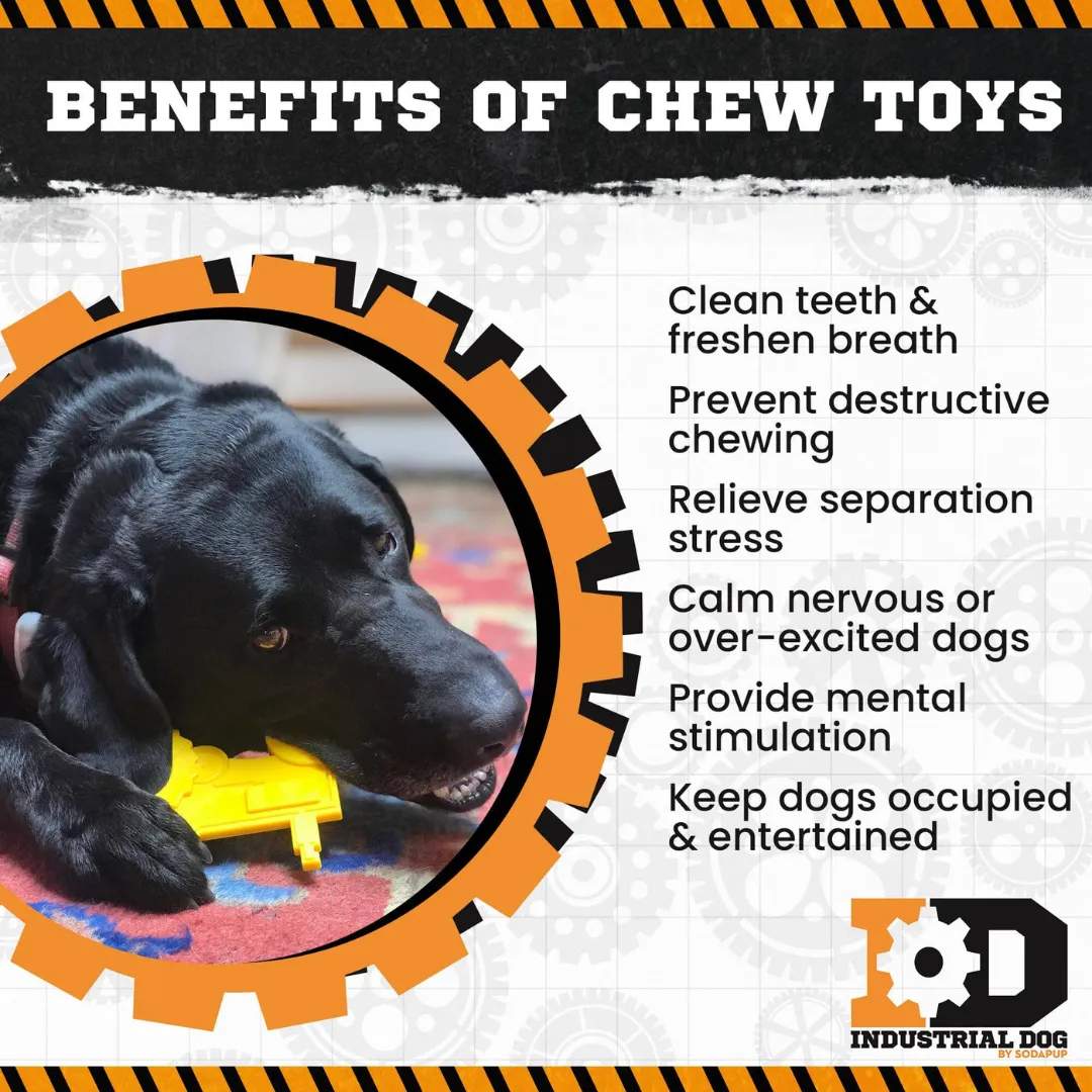 Sodapup ID Tractor Ultra Durable Nylon Dog Chew Toy