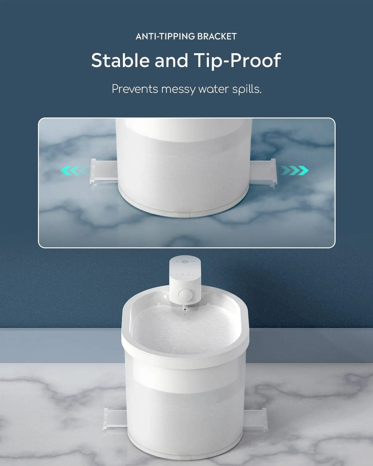 uahpet Zero Cat Water Fountain with 9 Filters & 1 Extra Pump