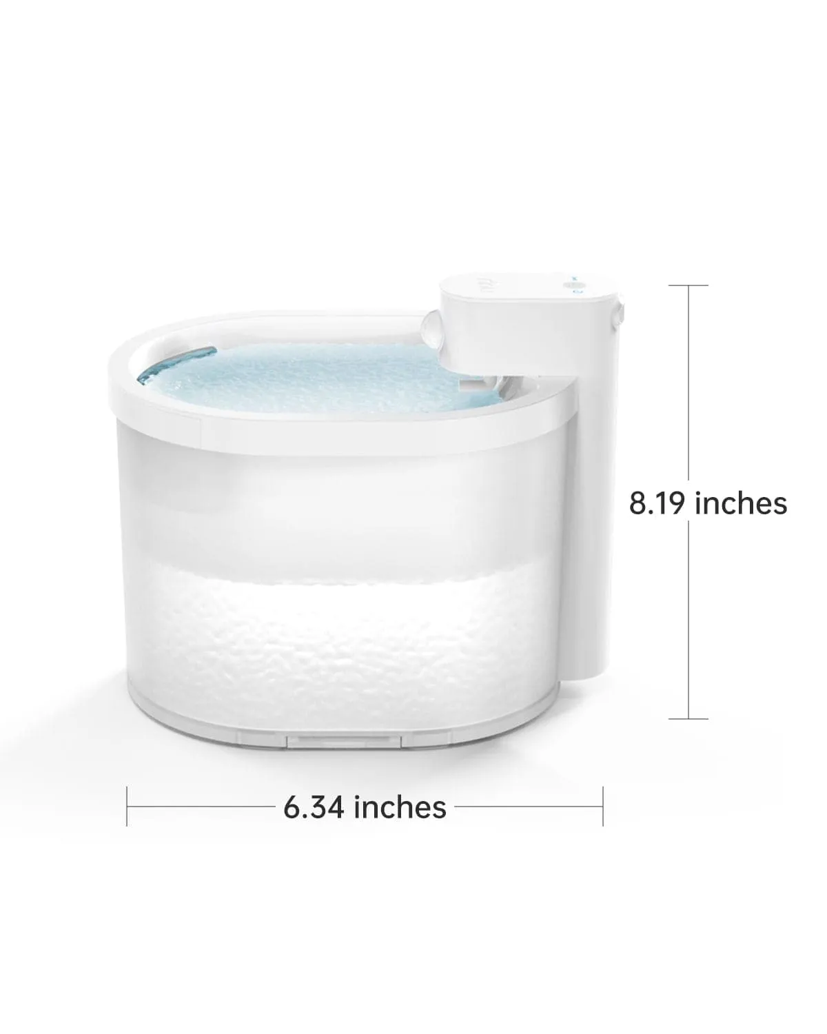 uahpet Zero Cat Water Fountain with 9 Filters & 1 Extra Pump