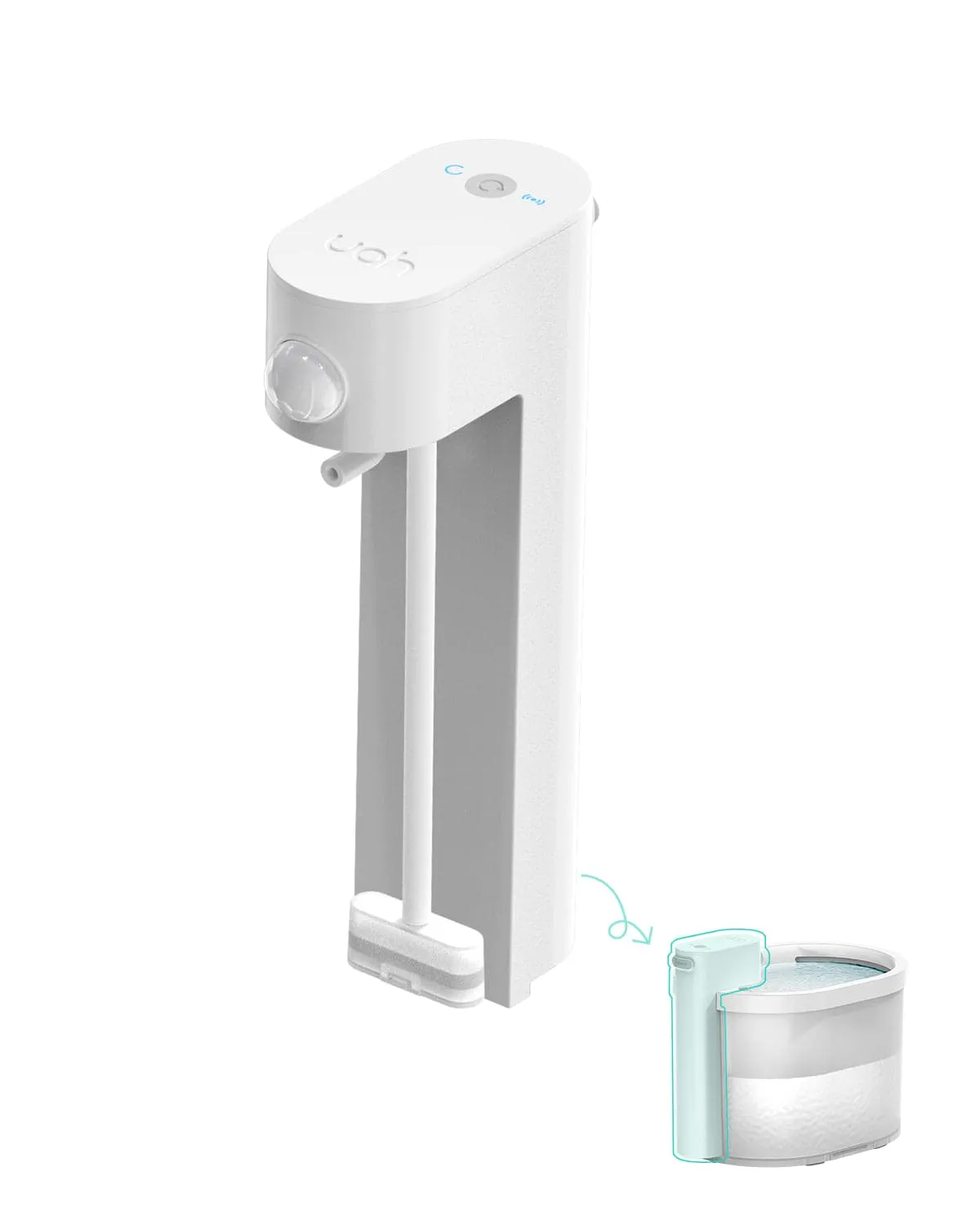 uahpet Zero Cat Water Fountain with 9 Filters & 1 Extra Pump