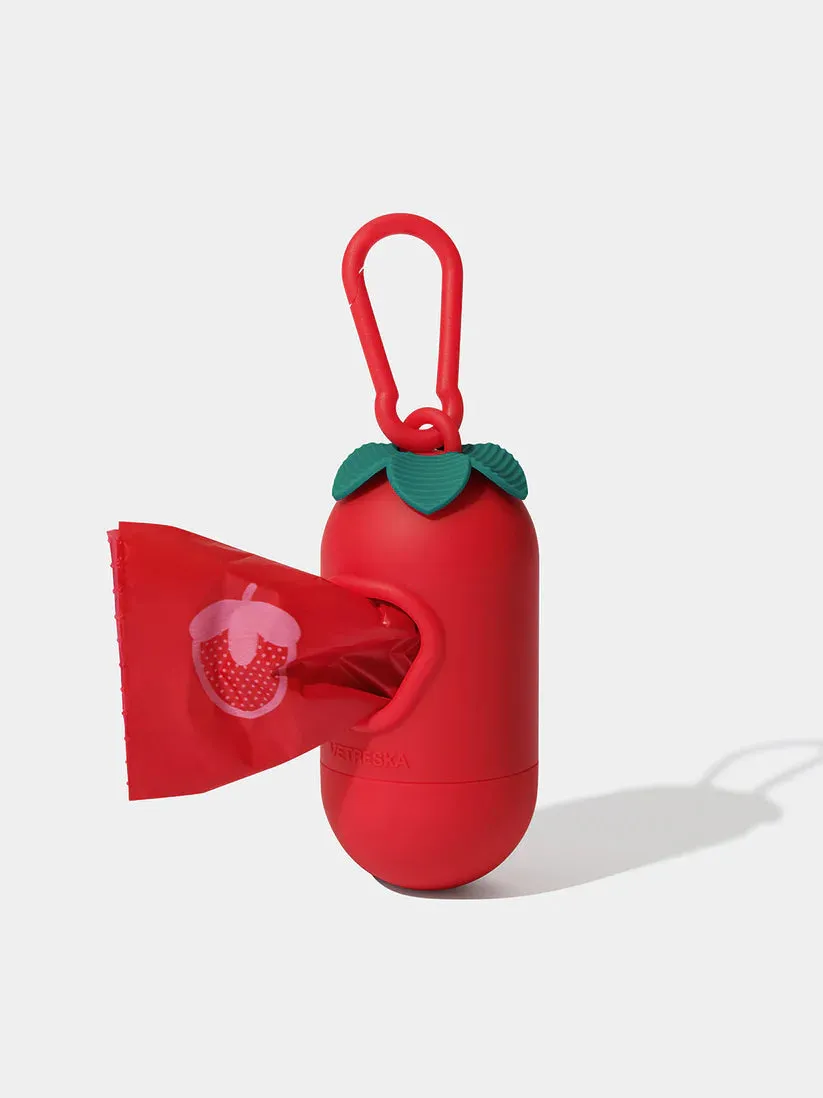 Vetreska - Strawberry Scented Poop Bag Dispenser (with 1 Roll)