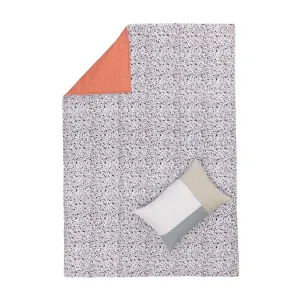 Visso Picnic Blanket [Green grey/Light papaya/Charcoal/Papaya]