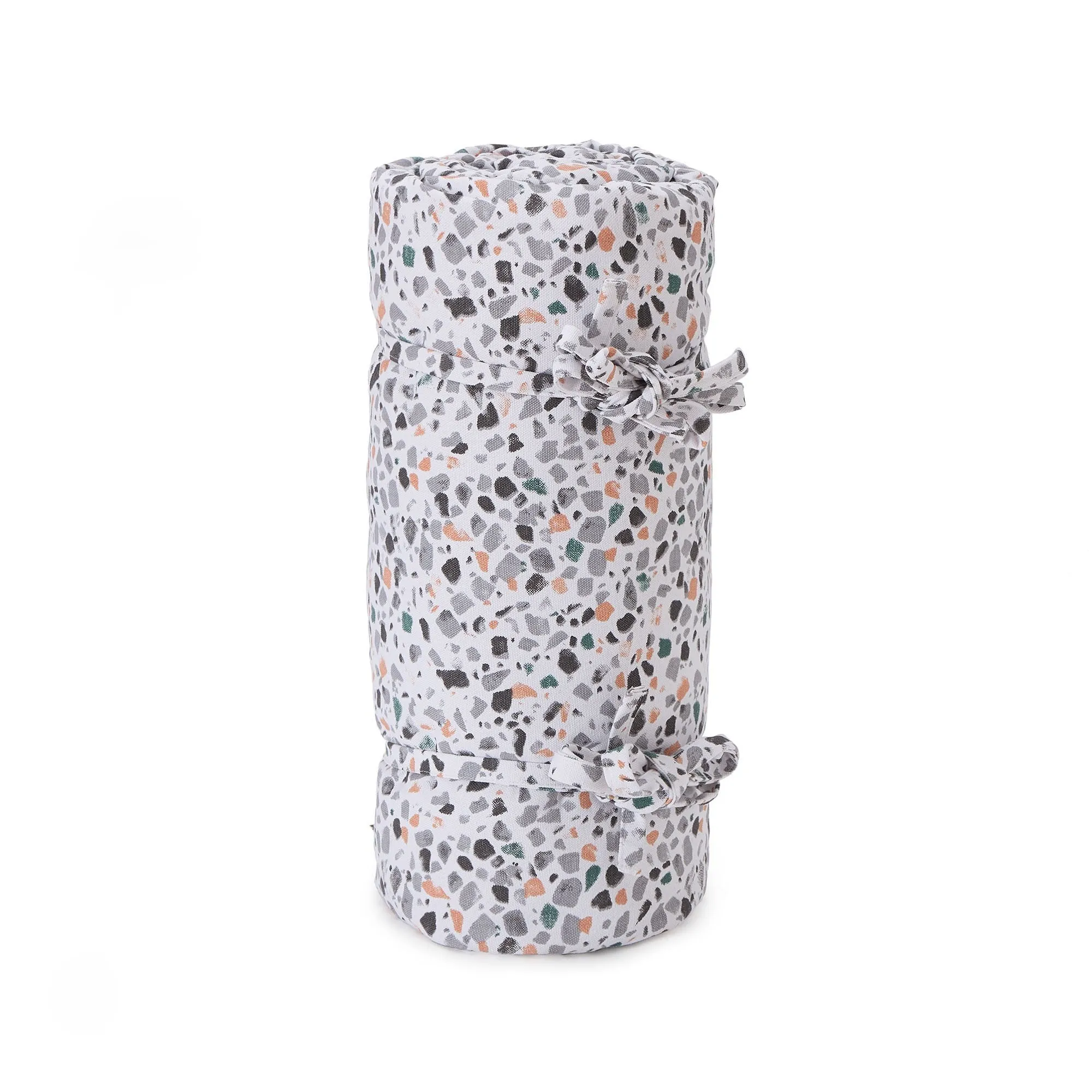 Visso Picnic Blanket [Green grey/Light papaya/Charcoal/Papaya]