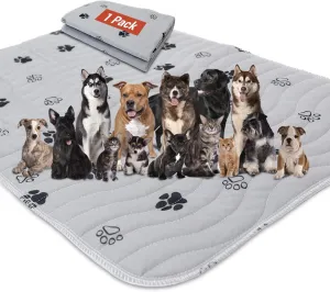 Waterproof Reusable Pets Training Pads Washable Pee Pads for Dogs with Leakproof Bottom, Puppy Pads for Potty Training (1 Pack, 72"x72")