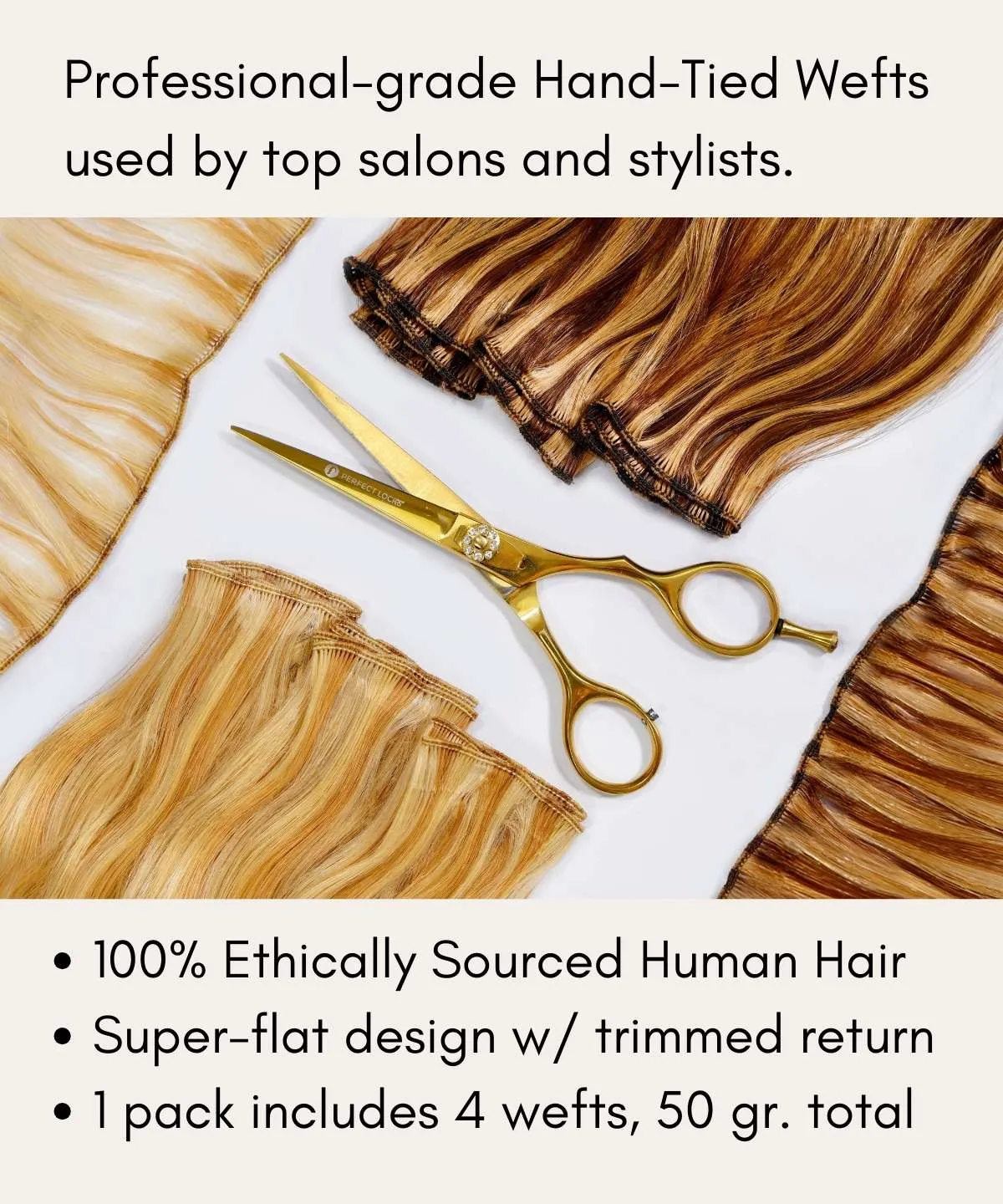 Wavy Hand-Tied Weft Rows (2oz)