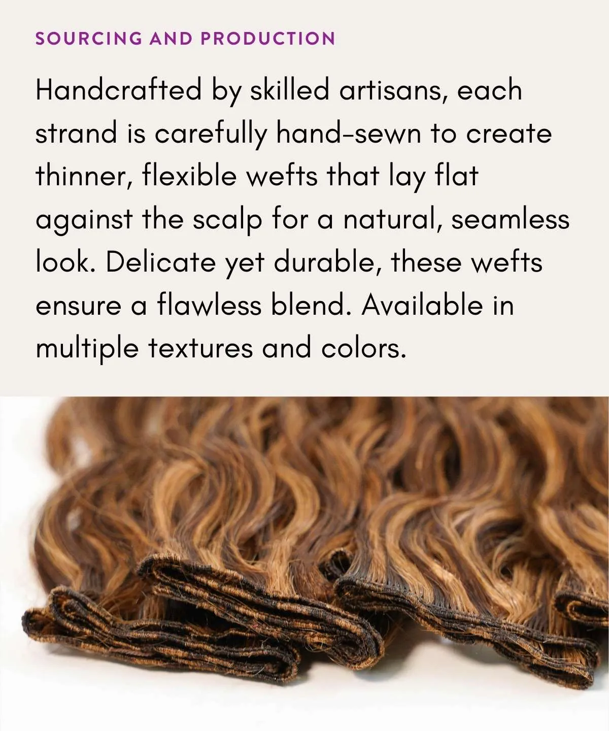 Wavy Hand-Tied Weft Rows (2oz)