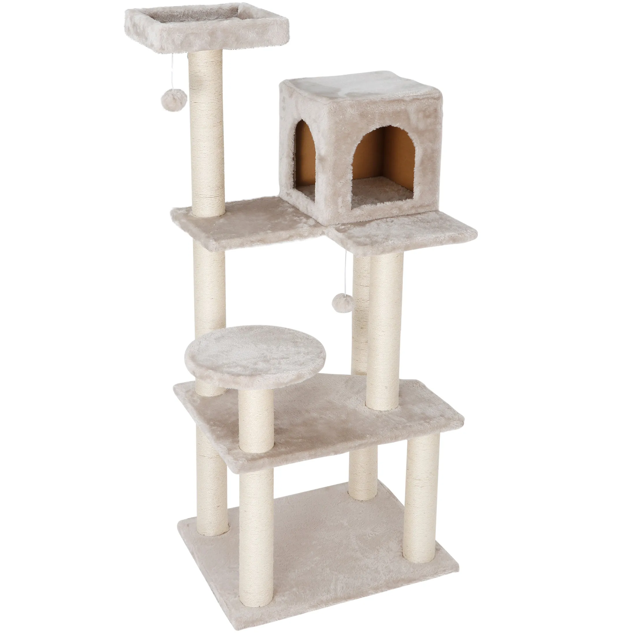 ZENY™ 56in Cat Trees with Sisal Scratching Posts Perches and Condo