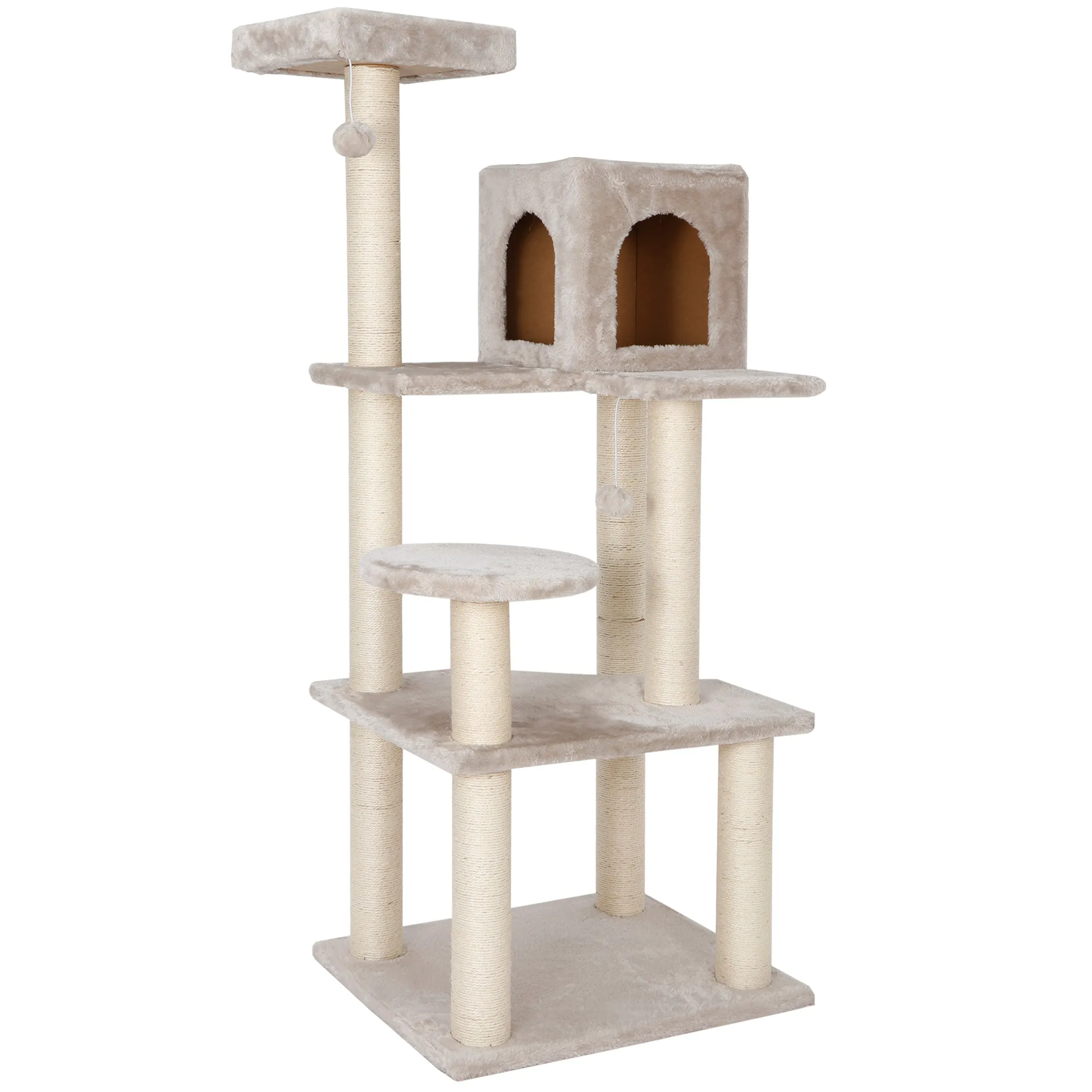 ZENY™ 56in Cat Trees with Sisal Scratching Posts Perches and Condo