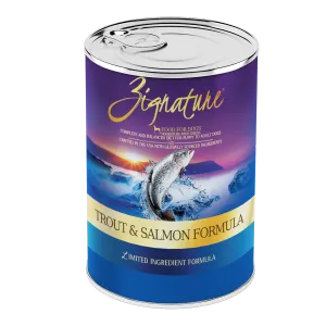 Zignature Trout and Salmon Canned Dog Food Formula